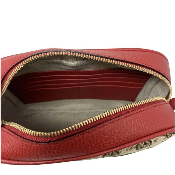 Gucci GG Supreme Bree Camera Crossbody Bag in Red- new in DUSTBAG - Picture 8 of 13